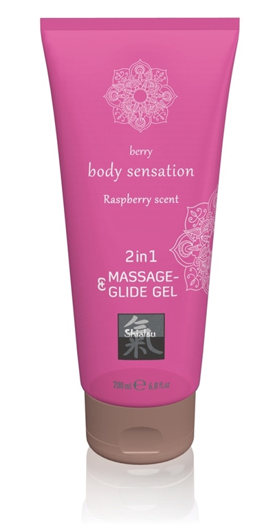Shiatsu Berry 2in1 hindbær massage og glide 200ml