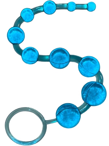 WOLT W-209  Simple beads blå anal kæde