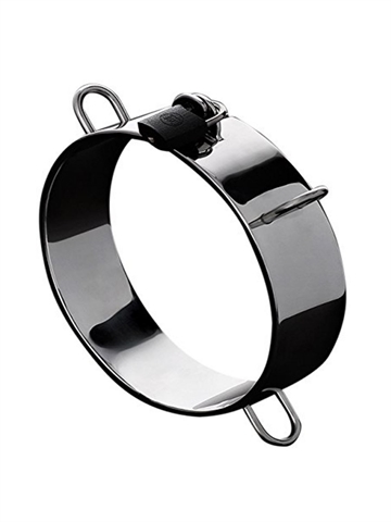 Black Dungeon Collar Stål halsbånd