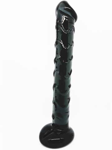 WORLD BEST Glass dildo Heavy Dark dildo