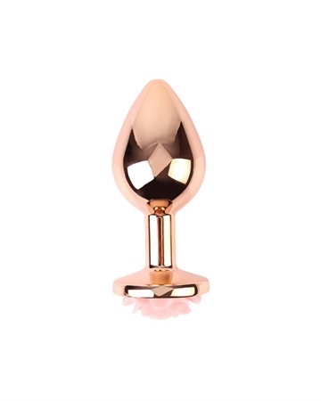 W-220 METALIK Rosaguld Rosa Rose Small Metal buttplug