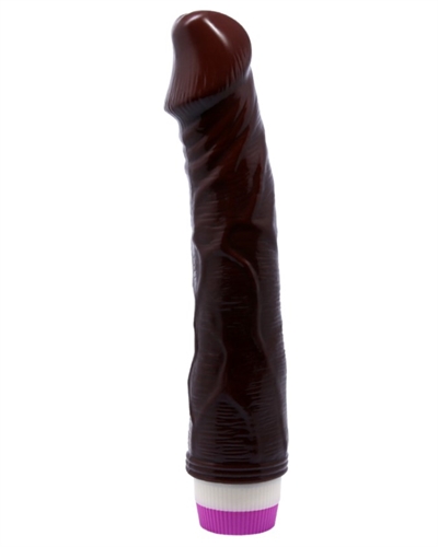 X-500 WOP Naturtro mørkebrun dildo vibrator